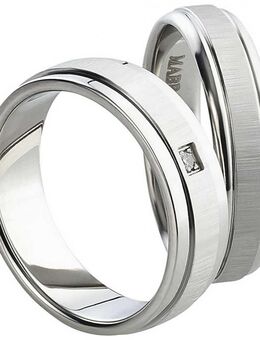 Edelstahl Partnerringe mit feiner Gravur AB1012-AB1013 - Aholming