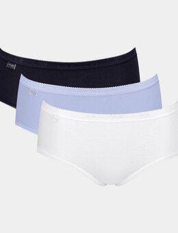 sloggi Midislip Basic+ (3er Pack) Baumwollmix, klassischer Stil, mittelhoher Bund, Softnähte