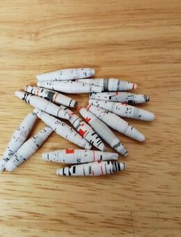 Papierperlen-15 Stück- Nr.--50612 -64---siehe Bild. - Nörvenich