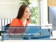 Supply Chain Analyst / Manager (m/w/d) - Nürnberg