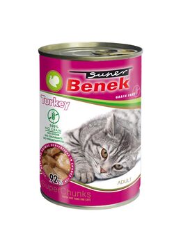 Super Benek Getreidefrei Chunks 10 x 415 g - Truthahn in Sauce
