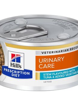 48 + 24 gratis! 72 x 82 g Hill’s Prescription Diet Nassfutter - c/d Multicare Stress Ragout mit Thunfisch & Gemüse