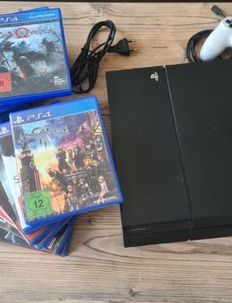 PlayStation 4 (500 GB) + 1 Controller + 15 Spiele – Top Zustand! - Blieskastel