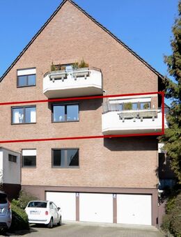 Helle und sehr gut geschnittene 2-Zimmerwohnung mit 2 Balkonen und Kfz-Außenstellplatz - Rösrath