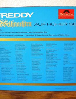 Freddy-Weihnachten auf Hoher See-Vinyl-LP,1963 - Linnich