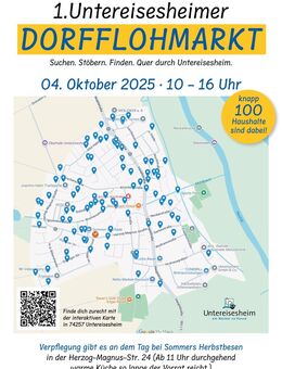 1. Dorfflohmarkt in 74257 Untereisesheim 04.10. - Untereisesheim