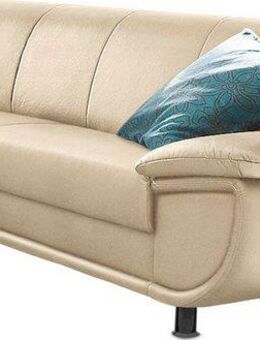 TRENDMANUFAKTUR 3-Sitzer Rondo, Breite 207 cm, breite Armlehnen, Füße schwarz, Big-Sofa wahlweise mit Federkern, in verschiedenen Bezügen bestellbar