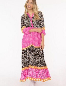 Zwillingsherz Maxikleid "Wild Love" mit Leo, Zebra und Mustermix