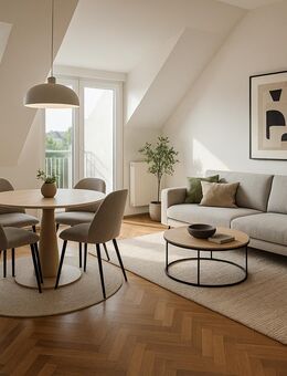 Wunderschöne, helle 3-Zimmer Dachgeschosswohnung mit Balkon in Mühldorf zu verkaufen - Mühldorf (Inn)