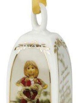 Goebel Weihnachtsfigur Glocke - Jahresglocke 2023, Höhe ca. 7 cm (1 St), Sammlerfigur, Weihnachtsdeko, Dekofigur aus Porzellan
