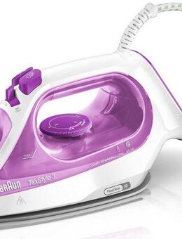 Braun Dampfbügeleisen TexStyle 3 SI 3030 PU, 2300 W, Anti-Kalk-System