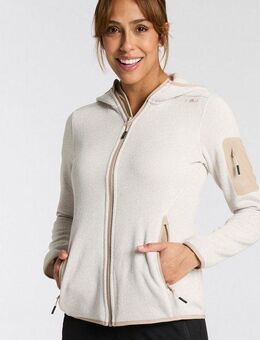 CMP Strickfleecejacke KNITTED MELANGE HOODY WOMAN HOODY (1-St) Wärmend und atmungsaktiv