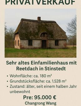 Privatverkauf - Altes Haus mit großem Grundstück für zwei Neubauten" - Loxstedt