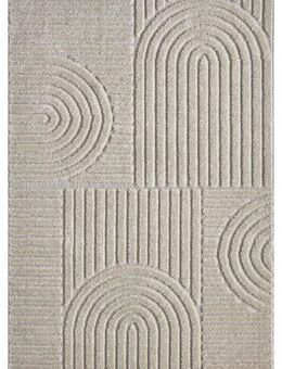 OTTO home Teppich Jonne, Boho-Design, Scandi, Designteppich, rechteckig, Höhe: 20 mm, Hoch-Tief, 3D Optik, skandinavischer Stil, Wohnzimmer, Schlafzimmer