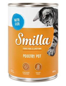 Sparpaket Smilla Geflügeltöpfchen 24 x 400 g - zartes Geflügel mit Fisch
