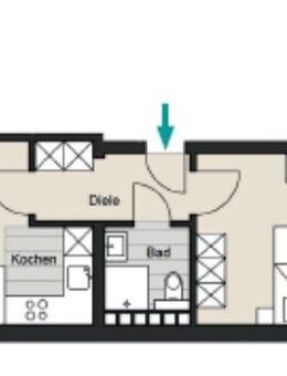 Mein Veedel !!! 2-Zimmer-Wohnung als Kapitalanlage zu verkaufen - Karolingerring 19, WE 14 - Köln