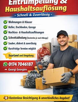 Entrümpelung & Haushaltsauflösung – Schnell & Zuverlässig - Völklingen