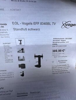TV Ständer - Marke Vogels - fast neuwertig - Privatverkauf - eine mini Gebrauchsspur - Kassel