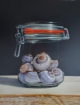 Kunsthandel Gennep - "Weck Glas Mit Schneckenhäusern" - Kleve Zentrum
