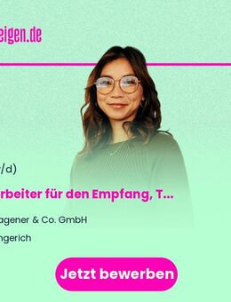 Mitarbeiter für den Empfang, Telefon- und Postdienst (m/w/d) - Lengerich (Nordrhein-Westfalen)