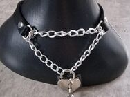 Gothic BDSM Halskette Halsband mit Herz Liebes Schloss - Marl (Nordrhein-Westfalen)