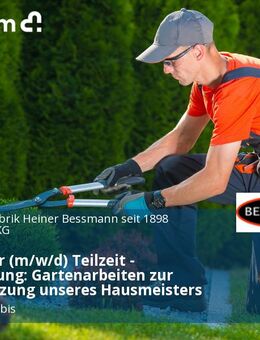 Allrounder (m/w/d) Teilzeit - Fachrichtung: Gartenarbeiten zur Unterstützung unseres Hausmeisters - Breitenworbis