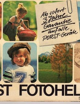 Porst Fotohelfer Katalog Photo Porst 1976 selten - Spraitbach