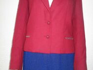 NEU * Original Granny VINTAGE * Business * Kostüm * Anzug * 100% Schurwolle * Kurz- BLAZER "JOBIS" Gr. 38/ S- M * wein- dunkel- bordaux- rot * - Riedlingen