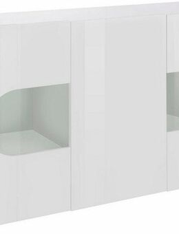 INOSIGN Sideboard Real,Vitrine,Kommode,Schrank, komplett hochglanz lackiert, mit 3 Türen davon 2 Glastüren ohne Griff, Breite 150