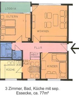 Tolle 3-Zimmer-Wohnung in grüner Lage - Kassel