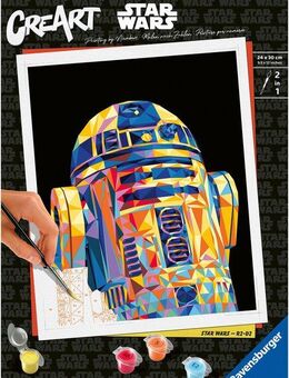 Ravensburger Malen nach Zahlen CreArt, Star Wars - R2-D2, Made in Europe