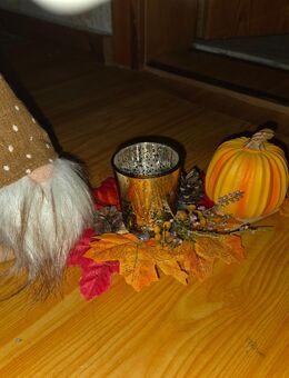Herbstdeko mit schwemmholz - Saalfeld (Saale)