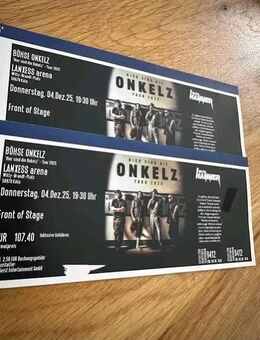 2 Tickets ( FOS) Böhse Onkelz 04.12. in Köln - Hannover