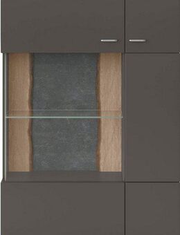 set one by Musterring Stauraumvitrine TACOMA Typ 03/04, Höhe 143, 4 cm, mit getönter Glastür