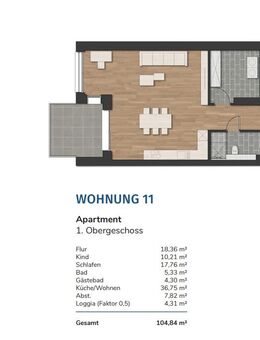 Havencity - Modernes Wohnen am Südstrand WE11 - Steuersparmodell - Wilhelmshaven