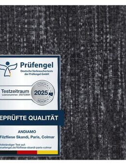 Andiamo Teppichfliese Paris Nadelfilz, quadratisch, Höhe: 4 mm, 40x40 cm, selbstklebend, robust & strapazierfähig, 25 Stück (4 qm)