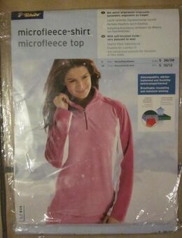 Gr. S: Microfleece-Shirt, rosa/weiß "Tchibo" + Ski-Shirt, hellblau + Handschuhe, rot + Ski-Socken - München