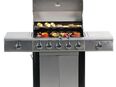 Gasgrill 5 2 BBQ GRILLWAGEN Edelstahl Brenner mit 2 Seitenkocher Set253232 in 42105