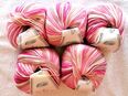 250g schöne weiche Rellana Baby Soft Wolle rosa-pink-beige Garn in 23747