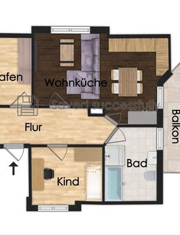 ruhig gelegene 2,5 Raumwohnung am Hainberg zu vermieten - Bad Blankenburg