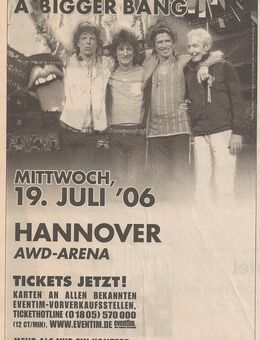 Tickets Rolling Stones – A Bigger Bang 2006 - Bremen