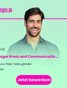 Manager Press and Communications (f/m/d) - Berlin