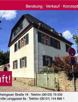 Historisches 1-3 Familienhaus teilweise mit Rheinblick und hübschem Garten - Oestrich-Winkel