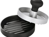 RÖSLE Burgerpresse 25082, Aluminiumguss, Kunststoff, Fleischpresse zum einfachen Formen von Burgerpatties, Ø 11 cm