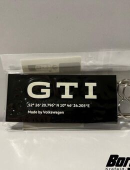 VW GTI Schild Schlüsselanhänger Neu *Borgmann* - Krefeld