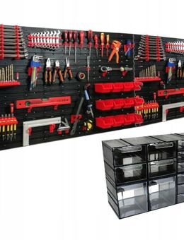 #BESTDEAL# Werkzeugwand 240x80cm komplett Set mit extra Sortierboxen - Wuppertal