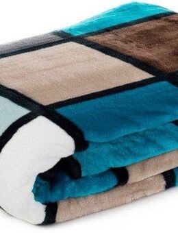 Wohndecke Antigua, Gözze, mit modernem Karo, Kuscheldecke, 150x200 cm