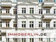 IMMOBERLIN.DE - Wunderschöne Stuck-Altbauwohnung mit Süd- + Westbalkon, Lift + effizientem Energiekonzept - Berlin