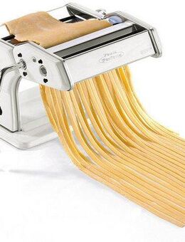 GEFU Nudelmaschine PASTA PERFETTA, frische Pasta leicht gemacht, intuitive Bedienung, Edelstahl