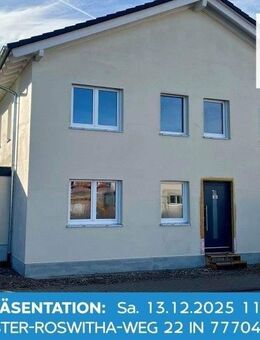 Neubau in Oberkirch-Zusenhofen: Neubau 2-Familienwohnhaus mit zwei Garage u. Geräteraum Besuchen Sie unseren "Tag de... - Oberkirch